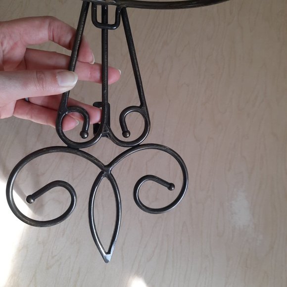 Vintage Wrought Iron Large Ornate Scroll Wall Sconce with holder - Picture 7 of 16